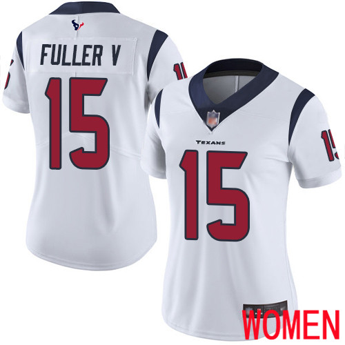 Houston Texans Limited White Women Will Fuller V Road Jersey NFL Football #15 Vapor Untouchable